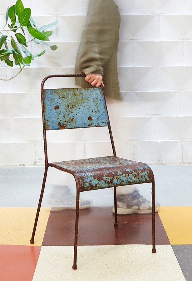 silla-jardin-hierro-vintage-retro-la victoriana