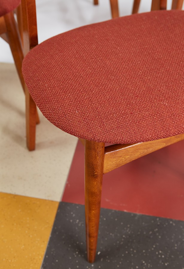 silla años 60 detalle tapizado