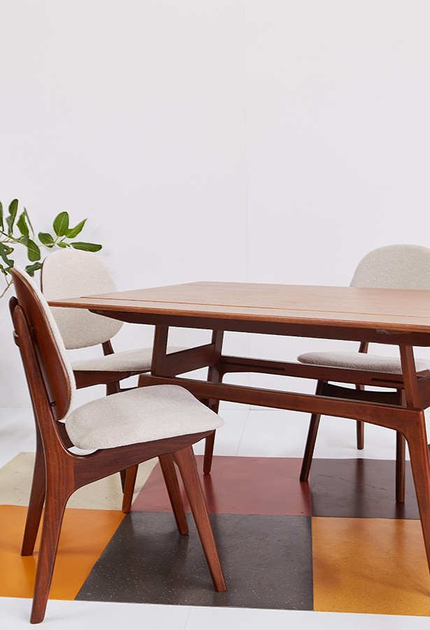 Conjunto sillas Hovmand-Olsen conjunto con mesa