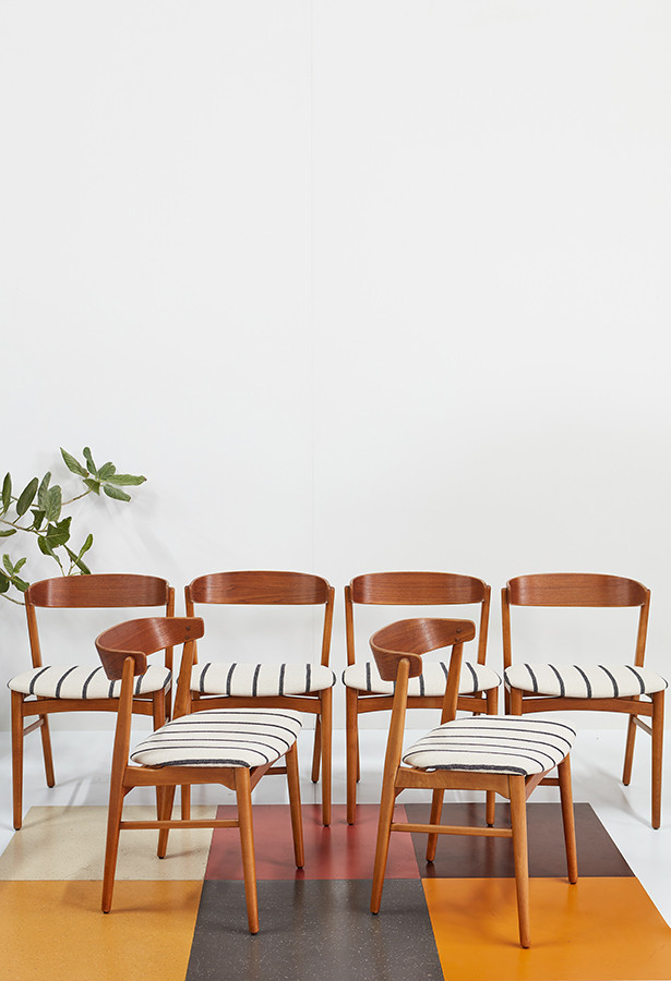 Conjunto 6 sillas Dinamarca lateral