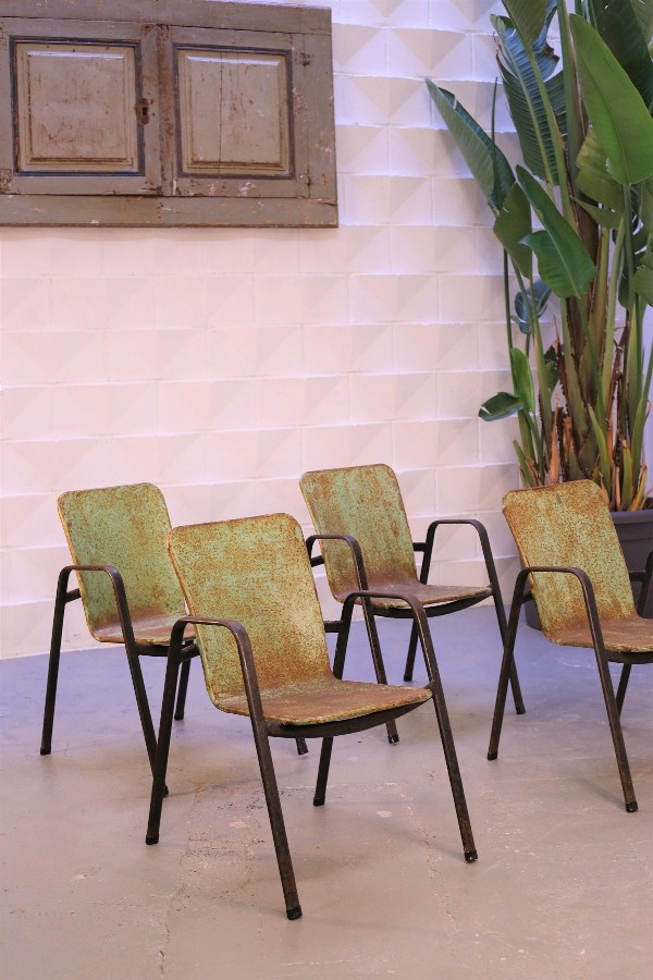 SET DE 4 SILLAS HIERRO